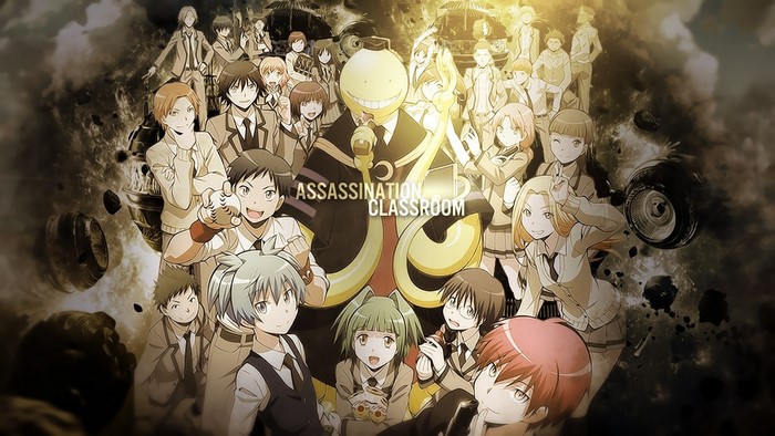 Assassination Classroom characters with Koro-sensei