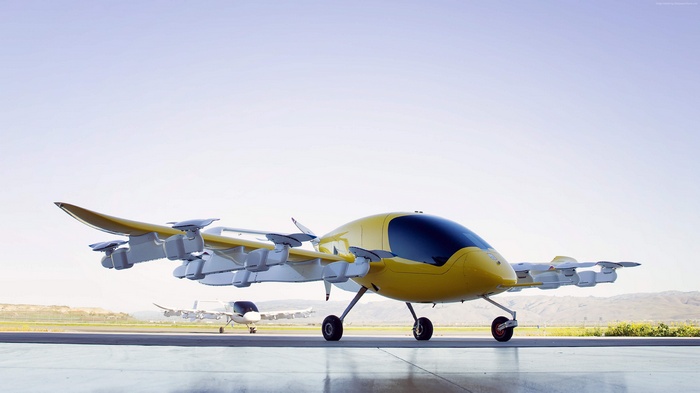 Kitty Hawk Cora aircraft on tarmac