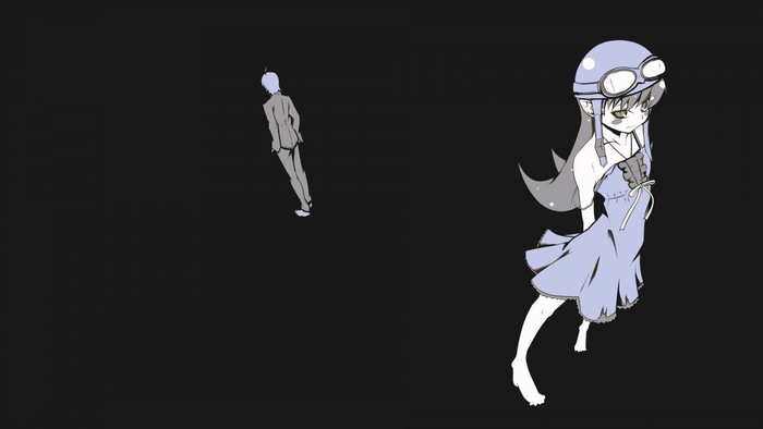 Oshino Shinobu and Araragi Koyomi from Monogatari Series