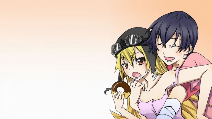 Oshino Shinobu and Kanbaru Suruga from Monogatari Series