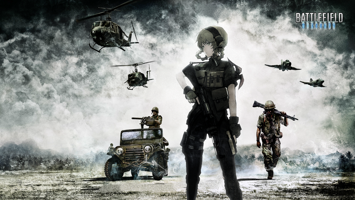 Amane Suzuha from Steins;Gate in Battlefield Parody