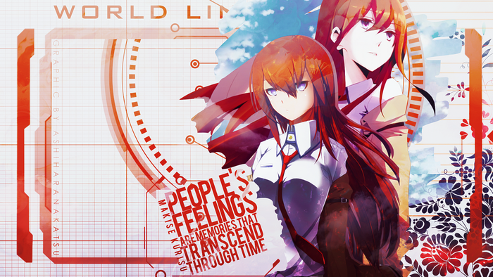 Makise Kurisu from Steins Gate illustration