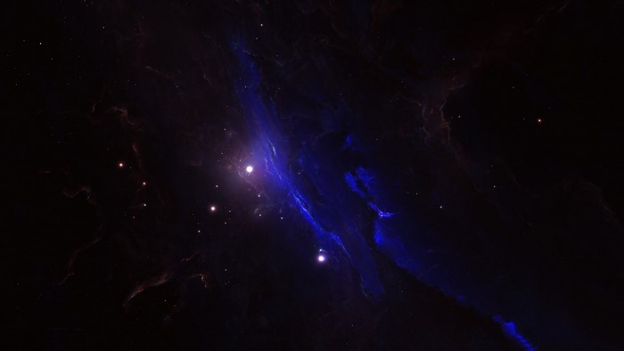 Deep space nebula with stars and cosmic dust