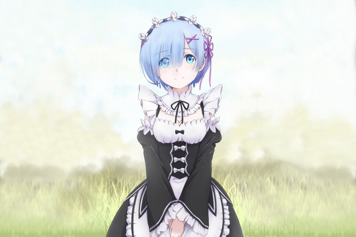 Rem from Re:Zero in a Maid Outfit