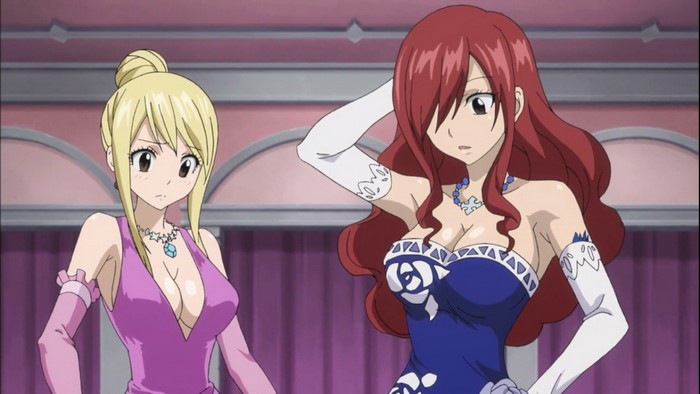 Erza Scarlet and Lucy Heartfilia from Fairy Tail