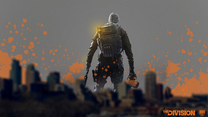 Tom Clancy's The Division character with city background