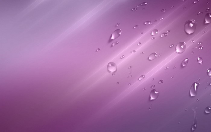 Abstract Purple Water Drops with Light Streaks
