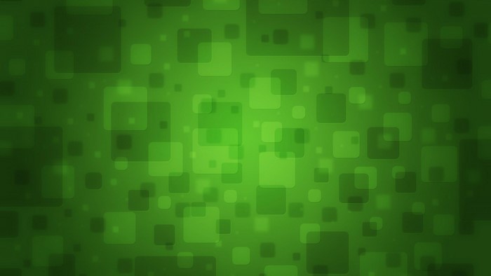 Green abstract background with rounded squares