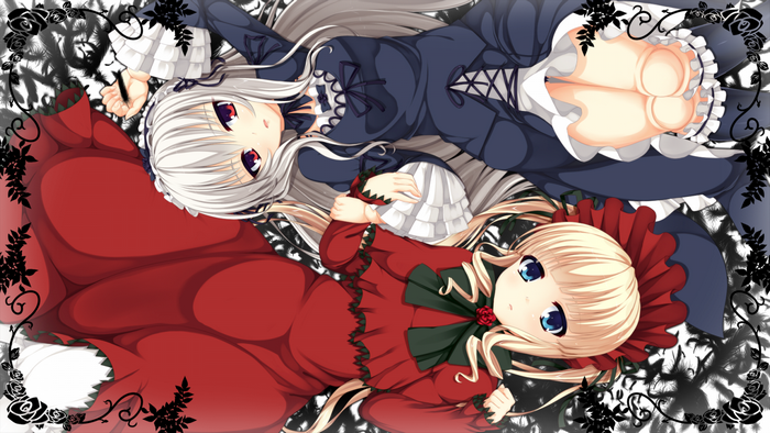 Two anime girls from Rozen Maiden