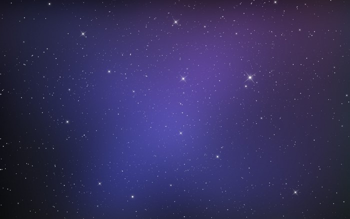 Starry night sky with purple and blue gradient
