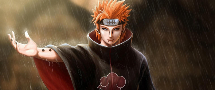 Pain from Naruto Shippuden in the rain