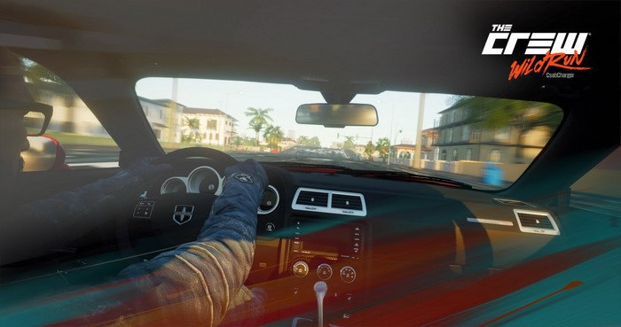 Dodge Challenger from The Crew Wild Run driving in Miami