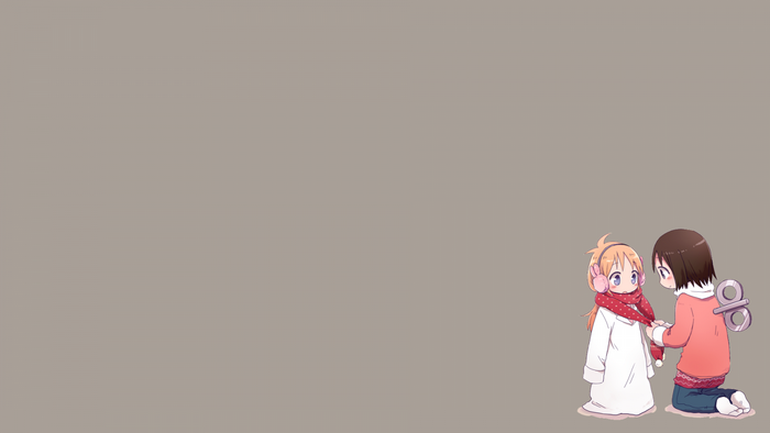 Nano Shinonome and Hakase Shinonome from Nichijou