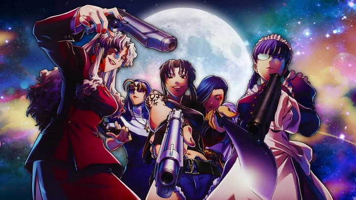 Anime characters from Black Lagoon with guns
