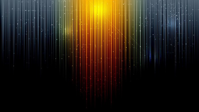 Abstract light streaks with sparkles