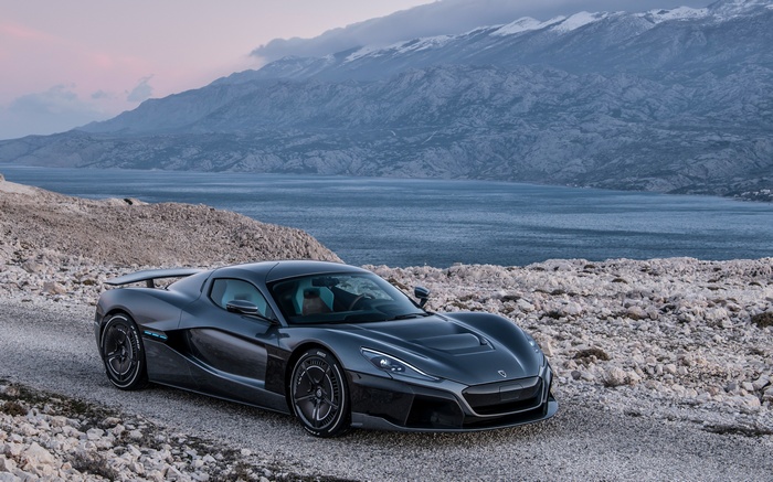 Rimac C Two electric car at Geneva Motor Show 2018
