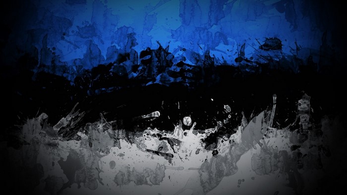 Abstract watercolor flag of Estonia