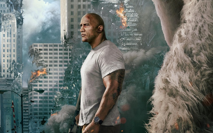 Dwayne Johnson in Rampage