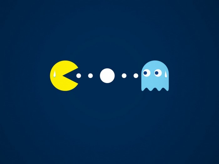 Pac-Man and Ghost illustration