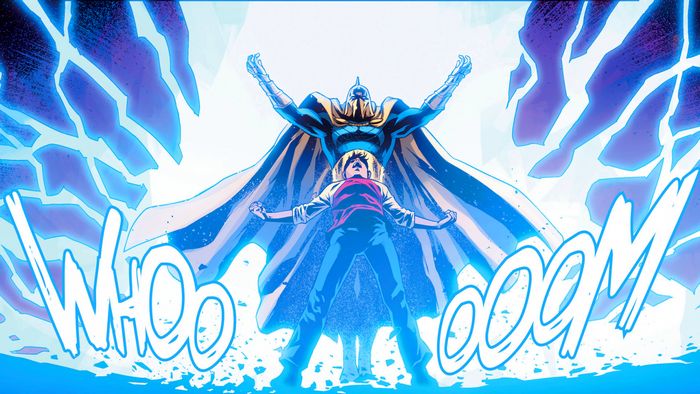 Billy Batson and Doctor Fate from DC Comics