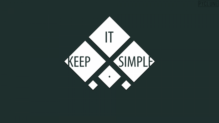 Keep It Simple quote logo