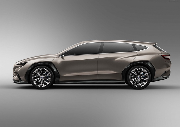 Subaru Viziv Tourer Concept car side view 4K