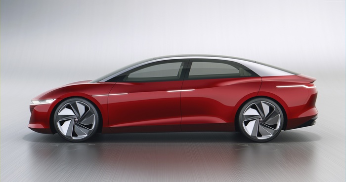 Volkswagen I.D. Vizzion electric car