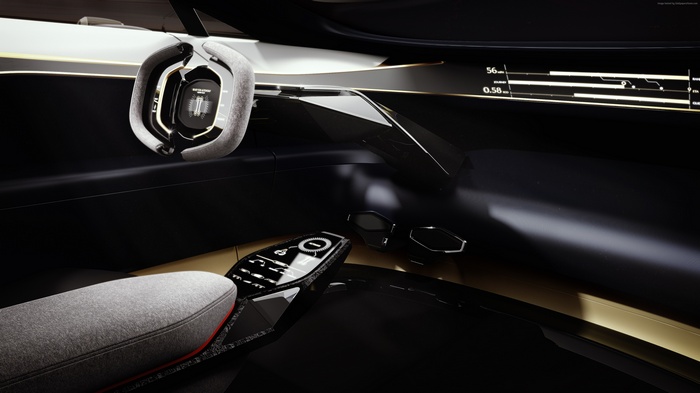 Aston Martin Lagonda interior at Geneva Motor Show 2018