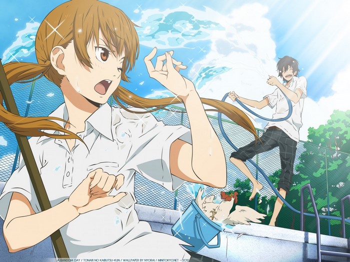Mizutani Shizuku and Yoshida Haru from Tonari no Kaibutsu-kun