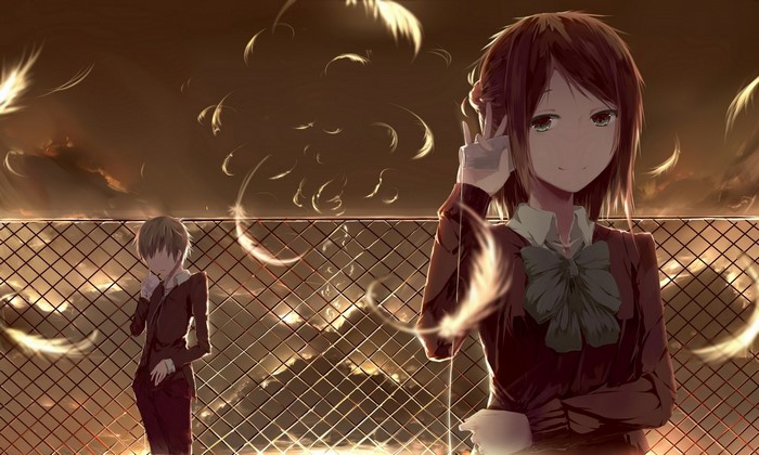 Hase Yuuki and Fujimiya Kaori from Isshuukan Friends