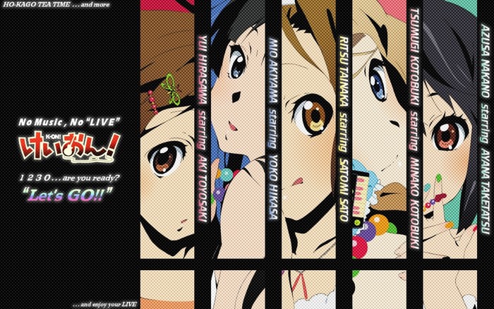 K-ON! characters starring voice actors
