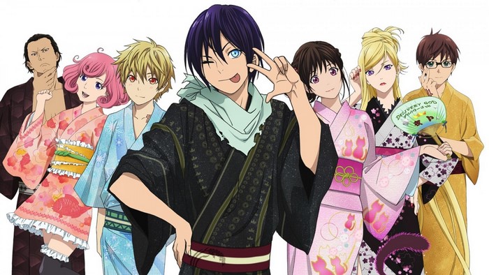 Noragami characters in yukatas