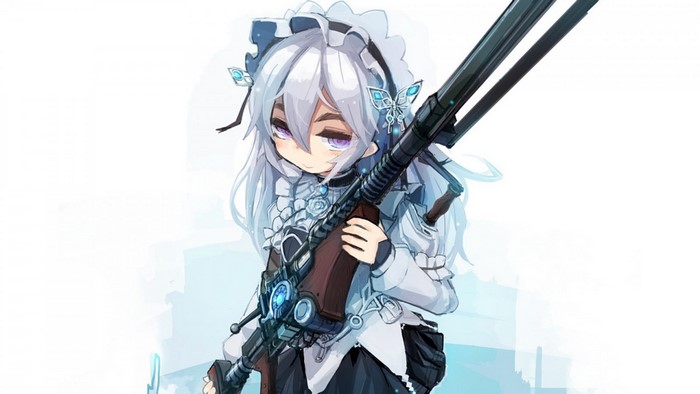 Chaika Trabant with Sniper Rifle from Hitsugi no Chaika