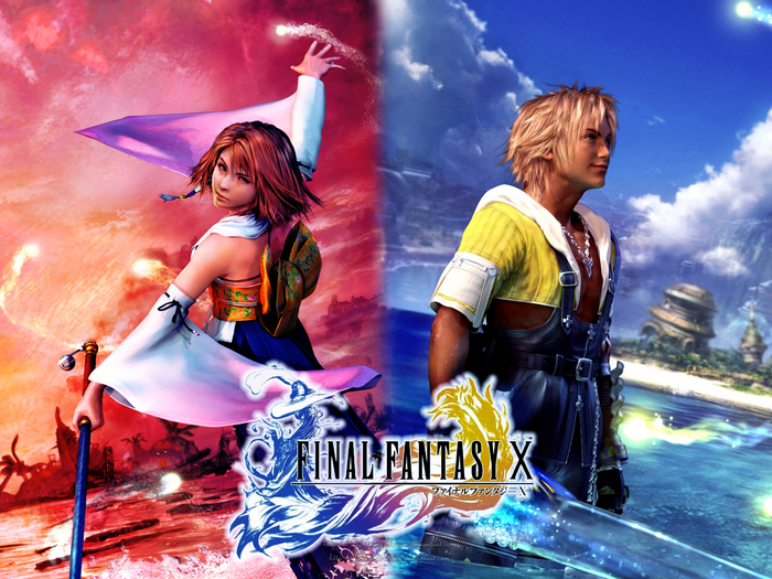 Yuna and Tidus from Final Fantasy X