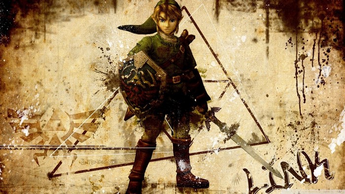 Link from The Legend of Zelda with Master Sword and Shield