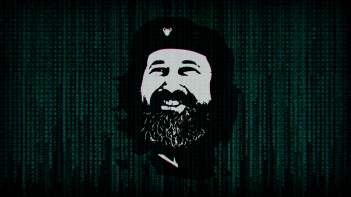 Richard Stallman in The Matrix style