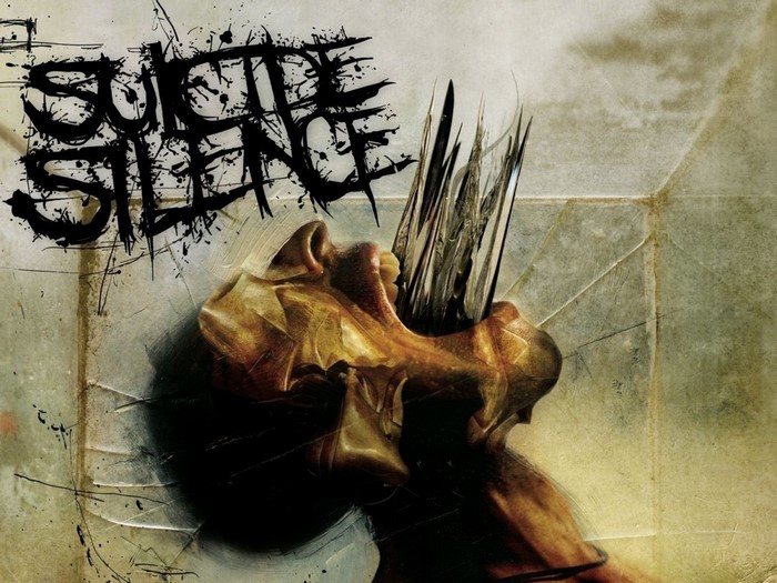 Suicide Silence album art with abstract figure