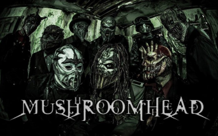 Mushroomhead band members in masks