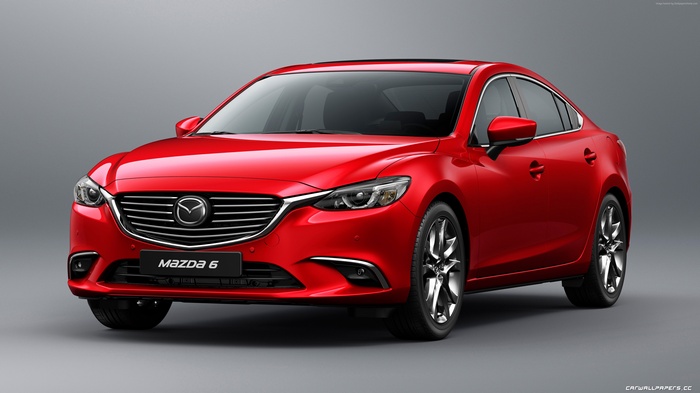 Red Mazda 6 Sedan 4K