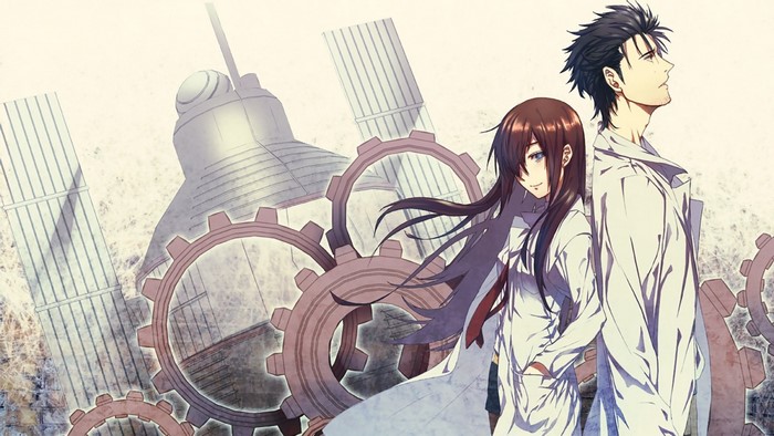 Okabe Rintarou and Makise Kurisu from Steins;Gate