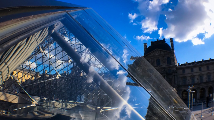Louvre Museum Pyramid, Paris, Europe