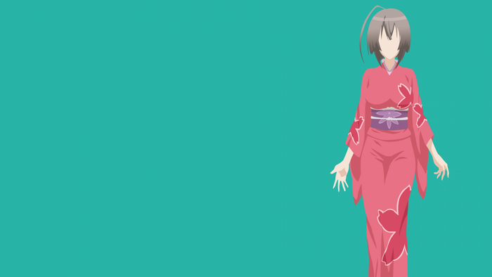Musubi from Sekirei wearing a pink yukata