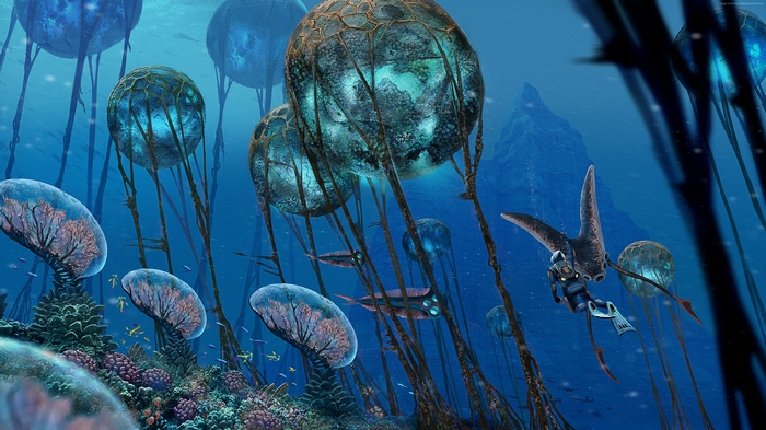 screenshot, 4K, Subnautica, underwater