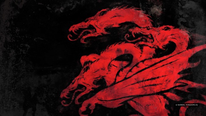 Three Red Dragons from Game of Thrones