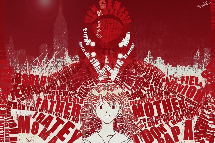 Asuka Langley Soryu from Neon Genesis Evangelion poster