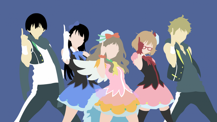 Group of characters from Kyoukai no Kanata