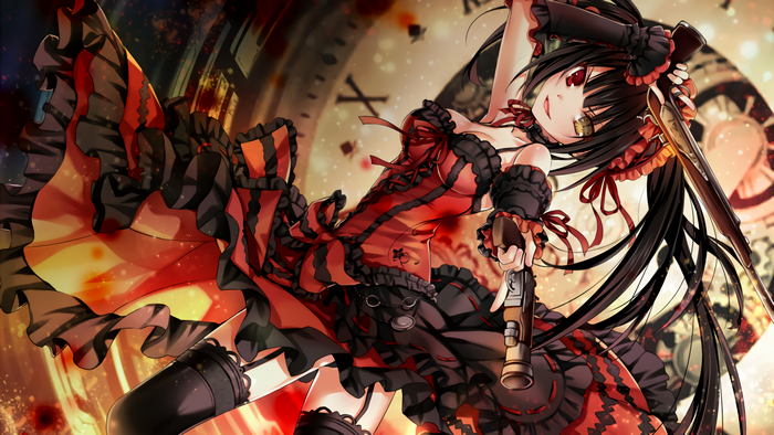 Tokisaki Kurumi in Elegant Gothic Dress from Date A Live