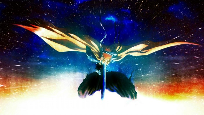 Ichigo Kurosaki from Bleach in outer space