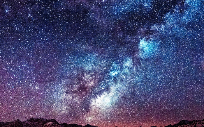 Starry Night Sky Nebula 4K