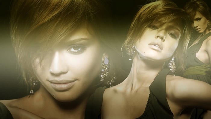 Jessica Alba portrait collage